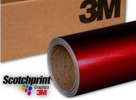 Vinil Vermelho Metálico Brilhante 3M 1080